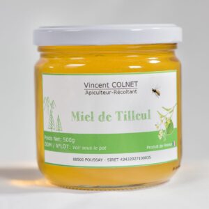 Miel artisanal en Lorraine - Miel de tilleul mis en pot en lorraine à poussay vente direct producteur situé entre les vosges et la meurthe et moselle