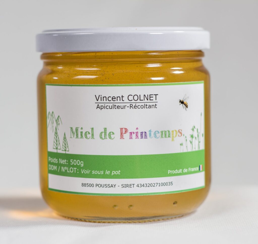 Miel artisanal en Lorraine - Miel de printemps direct producteur lorraine vosges meurthe et moselle poussay